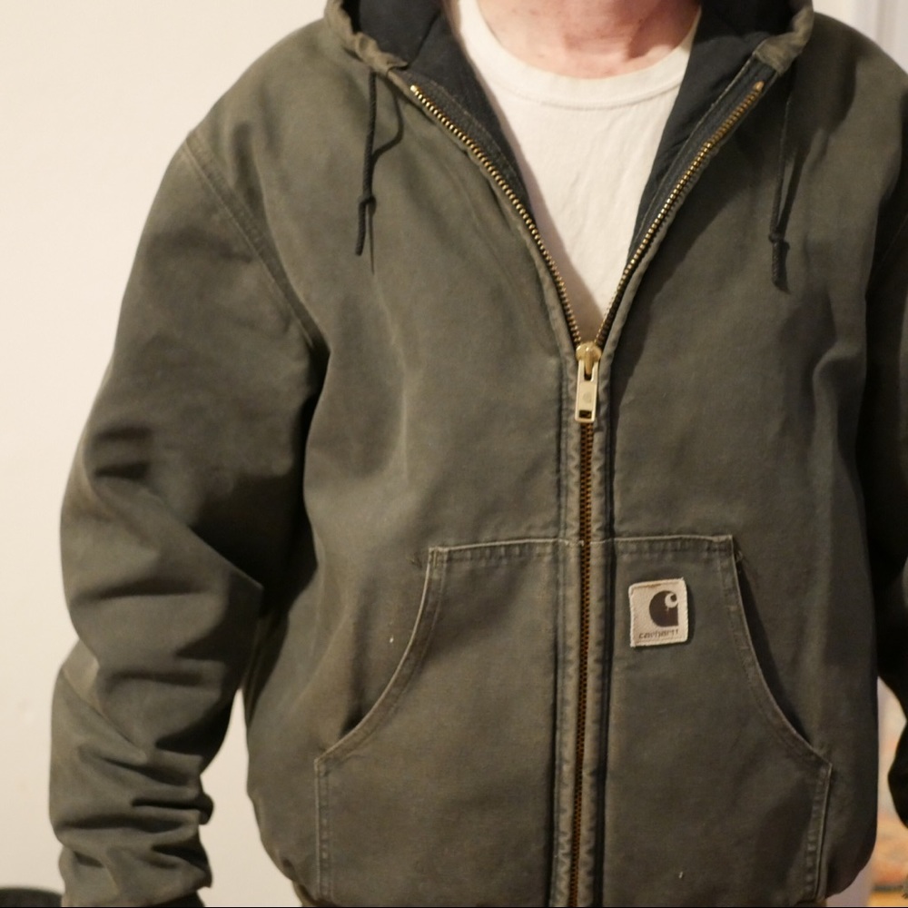 Vintage Carhartt XL Coat Moss Green